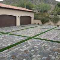 Artificial Grass Installation Lakeshore Gardens-Hidden Acres, Texas Landscape Rock, Front Yard Landscaping