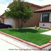 Artificial Grass Installation Shavano Park, Texas Landscape Rock, Front Yard