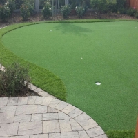 Fake Grass Bulverde, Texas Backyard Putting Green, Backyard Landscaping