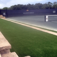 Faux Grass Onion Creek, Texas Backyard Playground, Commercial Landscape