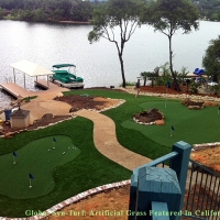 Synthetic Grass Leon Valley, Texas Outdoor Putting Green, Backyard