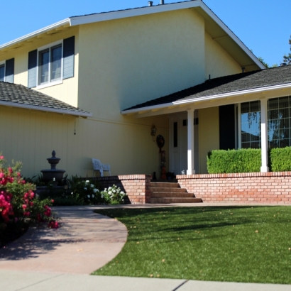 Artificial Grass Orchard, Texas Landscape Design, Front Yard