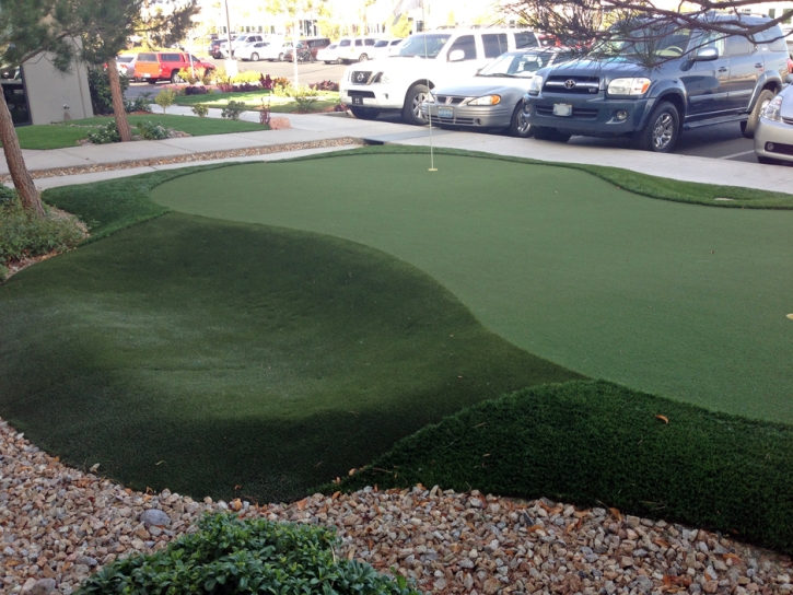 Artificial Grass Von Ormy, Texas Putting Green Grass, Commercial Landscape