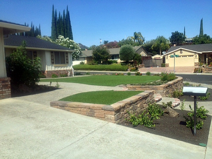 Grass Carpet Saint Hedwig, Texas Landscape Rock, Front Yard